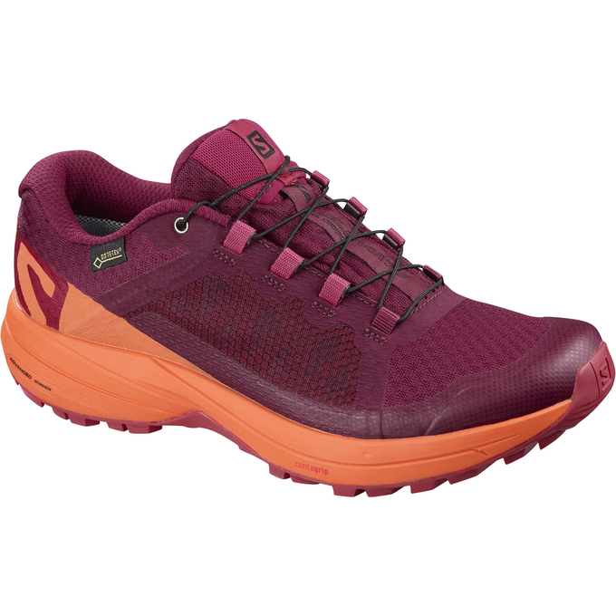 Zapatillas Trail Running Salomon Mujer Rojas Oscuro / Naranjas - Salomon Argentina XA ELEVATE GTX® W